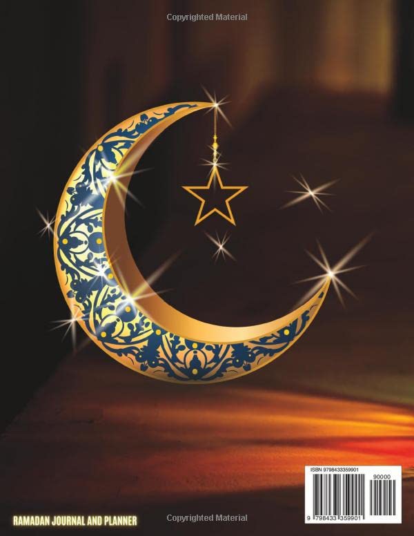 Ramadan Journal and Planner: 30 Days Prayer/Salah Tracker, Quran Recitation Tracker, Fasting And Kindness, Salat and Dua, Included Daily Hadith, Meal Tracker, Gratitude Reflection.