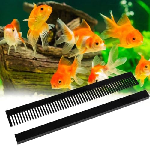 12.6 Inch Black Acrylic Overflow Bar Shrimp Protection Removable Design Fish Tank Weir Comb Overflow Prevention