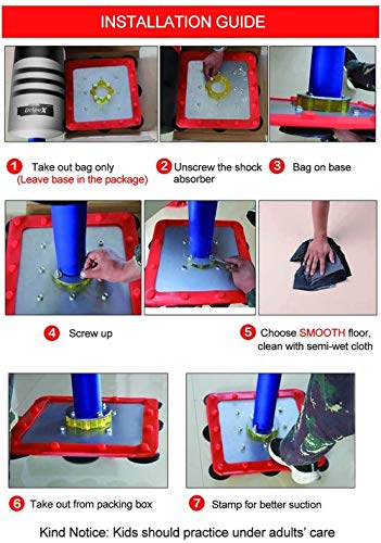 Dripex Freestanding Punching Bag with Suction Cups Base