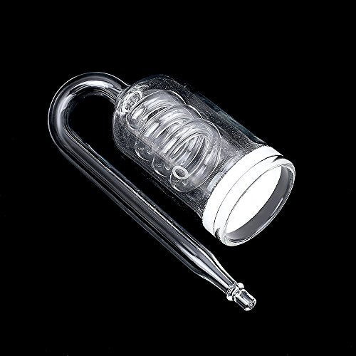 Glass CO2 Reactor, 3 Spiro Glass Diffuser for Aquarium Plants, Suitable for Tanks 15-200 Gal/60-757 Liter - color: CO2 Diffuser-Spiral