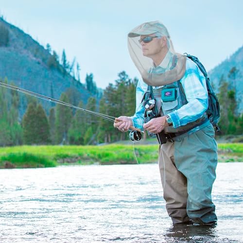 South to East Mosquito Head Net for Insects 2 Pack, Fly & Bug Protection | Ultra Large & Long, Extra Fine Holes, Outdoor Gear for Camping, Hiking, Fishing, Gardening, Safari, Fit All Hats, Grey - color: Gray