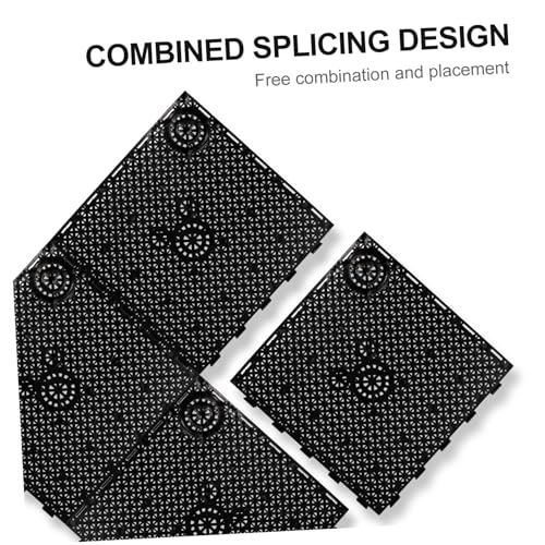 20 Pcs Aquarium Undergravel : Fish-Tank Divider, Aquarium Bottom Plate - PVC Splicing Clapboard (Black) - size: 20pcs