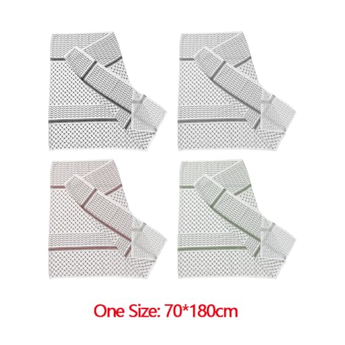 Palestinian Keffiyeh Scarf Wrap for Women Abaya Prayer Shawl Muslim Keffiyeh Printed Chiffon Hijab Scarf