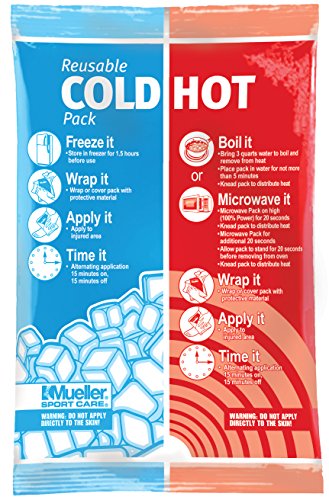 MUELLER Sports Medicine Reusable Cold & Hot Pack, Ice_Pack for Injuries and Pain Relief, Blue (Pack of 12) - size: 10.4"x5" Non-Beaded (Pack of 12)