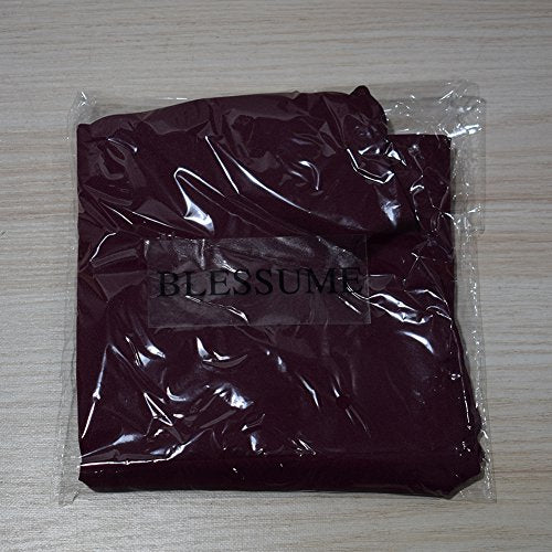 BLESSUME Medieval Wicca Pagan Ritual Robe with Belt - color: Burgundy, size: Large