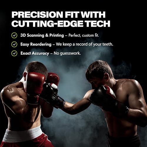Damage Control White Custom Fit Mouthguard | Dentist-Designed, Easy Self-Impression Kit, Superior Fit, Protection & Breathability | Fast Turnaround for Athletes Made in USA - color: White