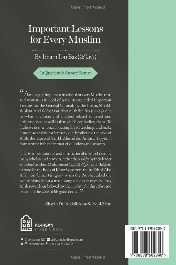 Important Lessons for Every Muslim in Question and Answer Format