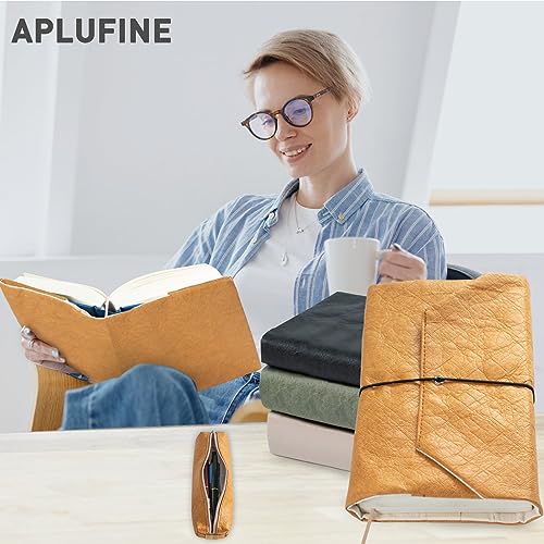 APLUFINE Book Cover-Bible Cover for Women, Men- Book Sleeve for Book Lovers-Paperback Book Protector & Hardcovers-Book Pouch with Pen Bag, Pencil Case for Bible Accessories Bible Gift Patent Pending