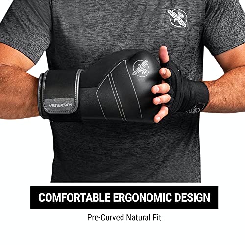 Hayabusa S4 Leather Boxing Gloves for Women & Men - color: Black, size: 12 oz
