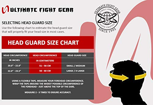 Never Giveup - Head Guard for Boxing MMA Muay Thai Training & Fight (L/XL)