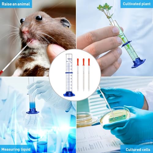 Thick Glass Graduated Cylinder Measuring Liquid Lab Cylinders with Anti-falling Plastic Base and Bumper Guard (glass, 1000ML) - size: 1000ML