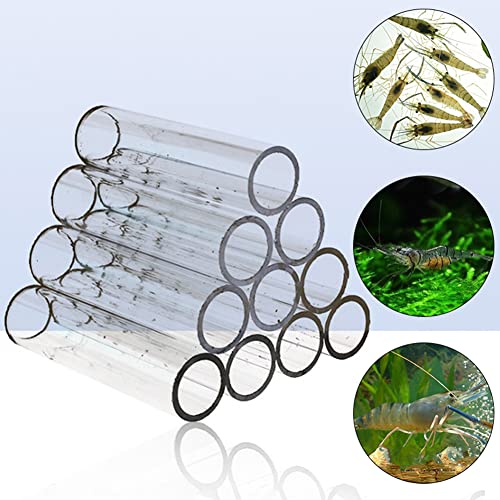 Gigicloud Aquarium Acrylic Crystal Shelter House Transparent Acrylic Breeding Tube Shrimp Fish Hide Cave House Breeding Tube Hiding Cave Hideaway Pipes Reduce Stress