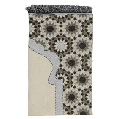 Modefa Turkish Travel Prayer Mat - Muslim Prayer Rug - Thin Woven Cotton Traditional Janamaz Sejjadah for Men Women - Prayer Matt Islam Praying Mat Stargazer (Blue) - color: Blue