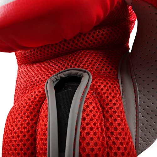 Sanabul Hyperstrike Boxing Gloves for Women, Kickboxing MMA Muay Thai Gloves, Training Sparring Punching Heavy Bag. - color: Red/White, size: 12 oz