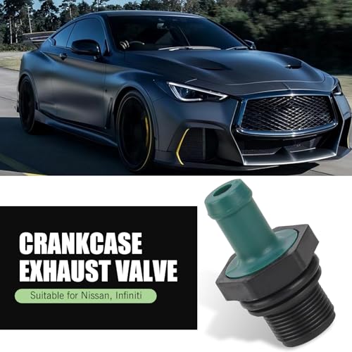 1 PC Automotive Crankcase Ventilation Valve, PCV Check Valve, Replaces OEM #11810-6N202 11810-EA200 11810-6N201 11810-53J00 Quick-modification Accessories, for Nissan Infiniti (Black & Green)