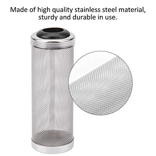 Joyzan Aquarium Intake Filter Mesh,Stainless Steel Inlet Shrimp Cover Guard | Net Inflow Basket Screen Strainer Metal Prefilter Tube Accessory Breeding Protector Protecting Fish Tank Inhalation 12mm