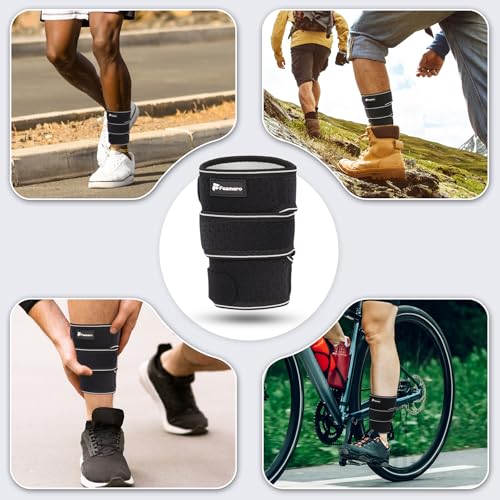 Shin Splints Compression Wrap for Medial Tibial Stress Syndrome (MTSS), Shin Compression Sleeve for Shin Splints Relief, Swelling, Sprains & Tears, Tibial Splint Support for Men & Women (L, 2 Pcs) - size: L, style: 2 Pcs