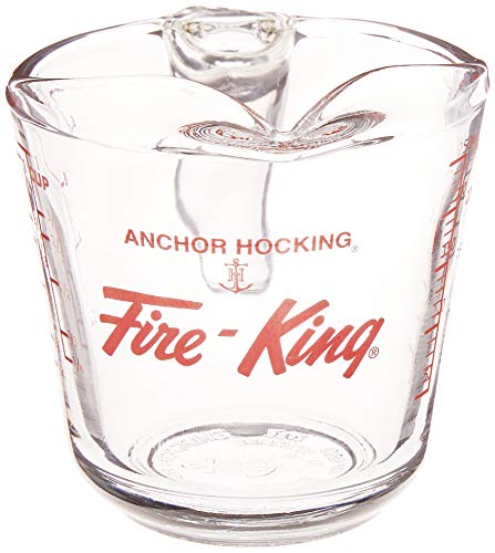Anchor Hocking Fire-King Measuring Cup, Glass, 1-Cup - size: 1-Cup