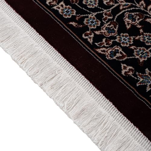 Modefa Velvet Prayer Rug - Soft Plush Turkish Janamaz Sajada Carpet for Men and Women - Luxury Velvet Wide Floral Prayer Mat Ramadan Eid Gift (Dark Maroon) - color: Dark Maroon