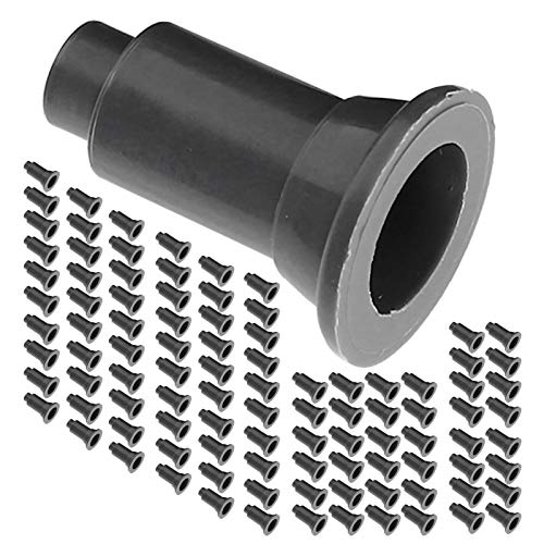 100Pcs Aquarium Isolation Board Support Feet, Adjustable Height PVC Fish Tank Divider Stands, with Food Grade Safety Material, for Easy Cleaning and Stability in Fish Tanks (100 Foot Nails) - color: Black