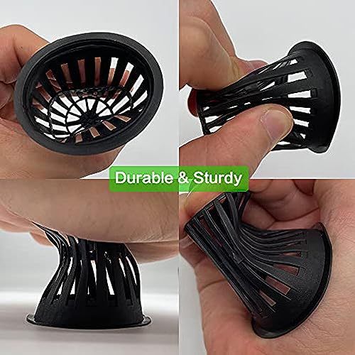100 PCS 2 Inch Heavy Duty Net Pots, Slotted Mesh Hydroponic Cups for Garden, Plant Nursery Net Cups for Hydroponics and Aquaponics - size: 2inch