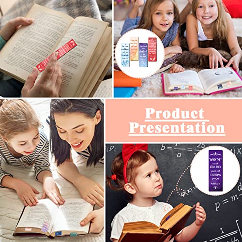 Chinco 30 Pcs Magnetic Bookmarks Christian Bookmarks Bulk Bible Verse Inspirational Scripture Page Clips for Women Childrens Kids Teachers Mothers Day Church Supplies School Gifts(Watercolor) - style: Watercolor