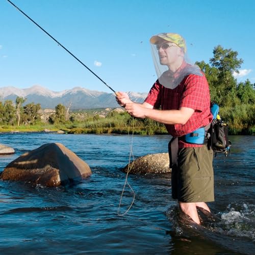 South to East Mosquito Head Net for Insect 2 Pack, Fly & Bug Protection | Ultra Large & Long, Extra Fine Holes,Outdoor Gear for Camping, Hiking, Fishing, Gardening, Safari, Fit All Hats, Light Grey - color: Light Grey