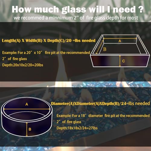 10-Pound Fire Glass Beads - 1/2" High Luster Fire Glass Drops for Fireplace Fire Pit | Gas Log Sets | Landscaping | Fish Tank, Royal Cobalt Blue Luster (Royal Cobalt Blue)
