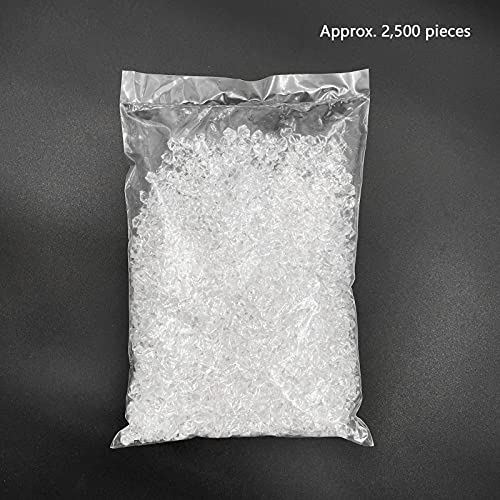 Reusable Fake Ice Cubes 2500 pcs 6 x 9 mm for Rock Crystals Treasure Gems for Table Scatters, Vase Fillers, Wedding Photography Props Vase Fillers | Rock Crystals Treasure Gems, Table Scatters, Vase Fillers, Wedding Photography Props - color: 6*9mm-2500pc