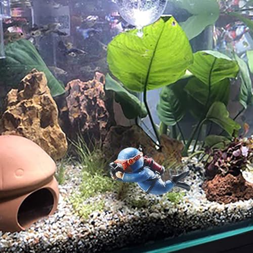 2 Pack Floating Fish Tank Decorations, Aquarium Decorations, Floating Device Fish Tank Accessories, Suitable for All Kinds of Fish Tanks(Blue& Pink)