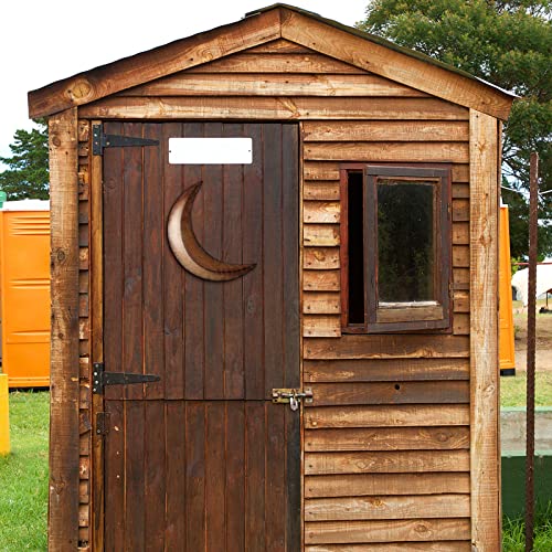 Moxweyeni Metal Crescent Moon Stars Wall Decor Outhouse Boho Rustic Art