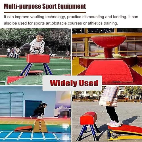 Gymnastics Springboard, Big Kids Junior with Springs - Anti-Skid Vaulting Equipment for Home Gym, School Training - size: 6 Springs 120x60x26cm