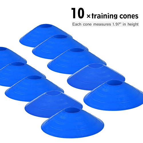 Speed Agility Train Kit, Agility and Spped Training Ladder 19Ft Flat Ladder + 10pcs Disc Cones Health Ideal Fitness Exercise Drill Equipment