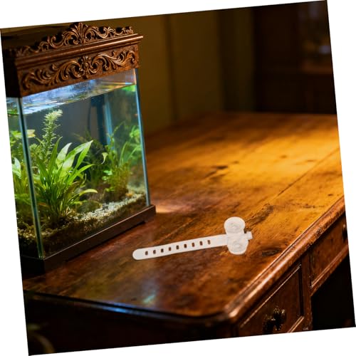 PRETYZOOM 50pcs Aquarium Suction Cup Clips with White Zip Ties for Fish Tank Air Hose and Tubing Fixing, Pipe Suction Cups for Aquarium Airline and Filter Tubes Holder