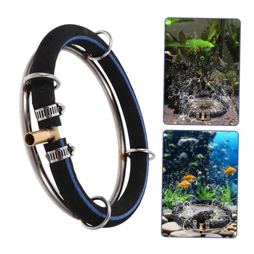 Happyyami Aquarium Bubbler Stainless Steel Oxygenation Diffuser for Fish Tank Produces Fine Bubbles for Enhanced Water Quality for Use