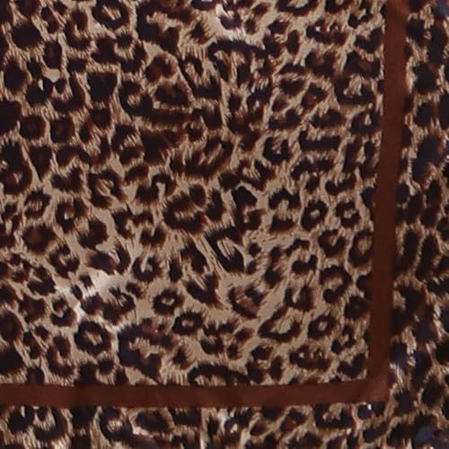 Large 35 inches Satin Square Scarf Lightweight Neck Hair Wrap Fashion Headscarf - color: A22