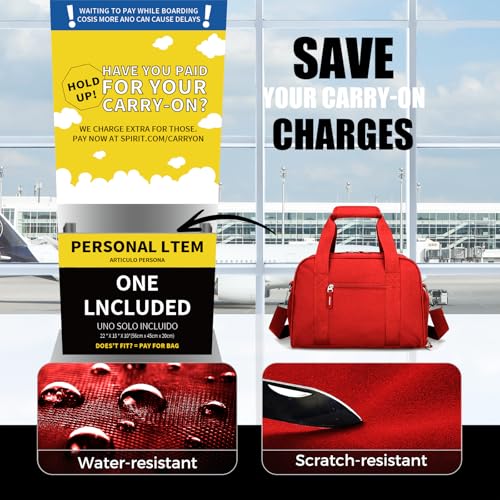 SeaRock 14 inch Small Gym Bag for Men & Women, Mini Duffle Bag with Shoe Compartment, Carry On Duffel Bag for Travel Sports, Red - color: Red