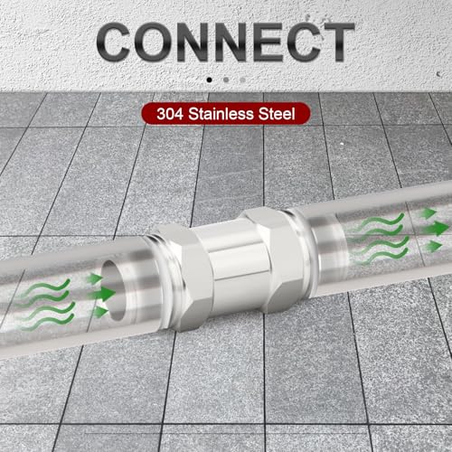 1PCS 316L Stainless Steel 1/4" NPT Male Check Valve,Backflow Prevention,One Way Non-Return Check Valves - size: 1/4" MNPT