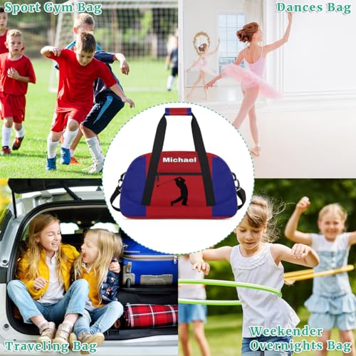Custom Name Sports Duffel Bag Training Bag, Golf Silhouette | Personalized Named Practice Travel Overnight Training Bag - color: Color 11