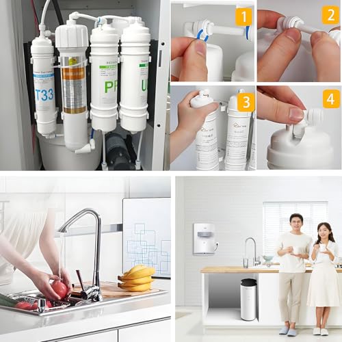 1/4" Push Fit Plug, Temporary Cap Blocks Flow & Stops Leaks | Quick-connect plug for RO, drink dispensers & water purifiers. Cap unused tubing to shut off water and prevent leaks. - size: 1/4-Inch PE Pipe Plug