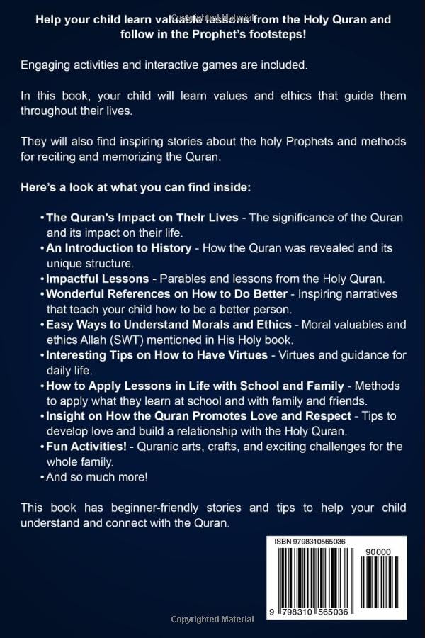 Quran for Kids: Inspiring Children to Discover, Love, and Connect with the Holy Book of Allah: An Engaging Introduction to Islam (The Islamic Spiritual Journey Series)