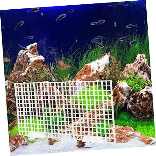 1set Aquarium Divider Panel Separator Bottom Grid for Fish Tank Isolation Half Mesh Cups Easy to Install Expandable Fish Divider