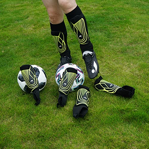 Soccer Football Shin Guards with Ankle Protection, Super Protective Flexible Low-Profile Adult,Youth, Junior - size: Small