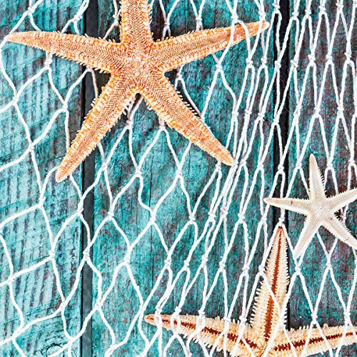 Pepperell DECTN Cotton Fish Net x 6 feet, White