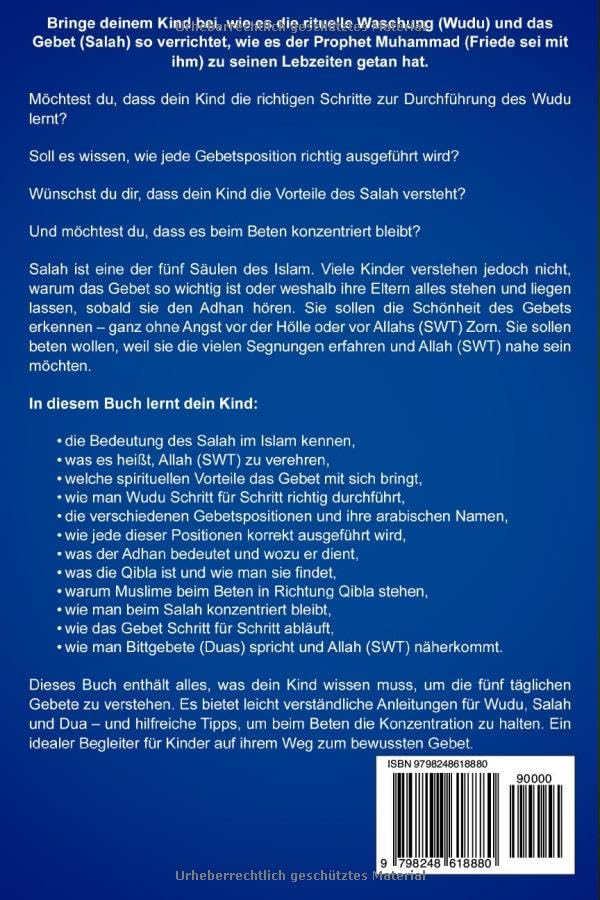 Islamischer Gebetsleitfaden für Kinder: Eine umfassende Anleitung, die Kindern dabei hilft, das islamische Gebet zu verstehen und zu praktizieren (Kinder entdecken den Islam) (German Edition)