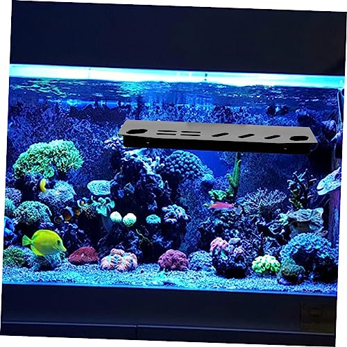 Toyvian Aquarium Tool Holder Organizer Storage Rack for Fish Tank Maintenance Wall-Mounted Tweezers and Scissors Holder Easy Installation for Aquatic Plant Care