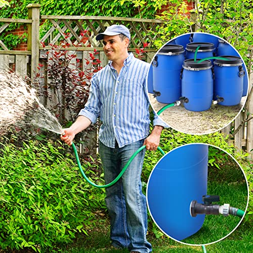 Suswillhit Rain Barrel Spigot Kit, Water Barrel Diverter, 1 Pack | with Bulkhead Fitting Hose Faucet Adapter, Thread Seal Tape for Water Tanks, Aquariums, Tubs, Pools, Garden Barrels - color: 1Pack