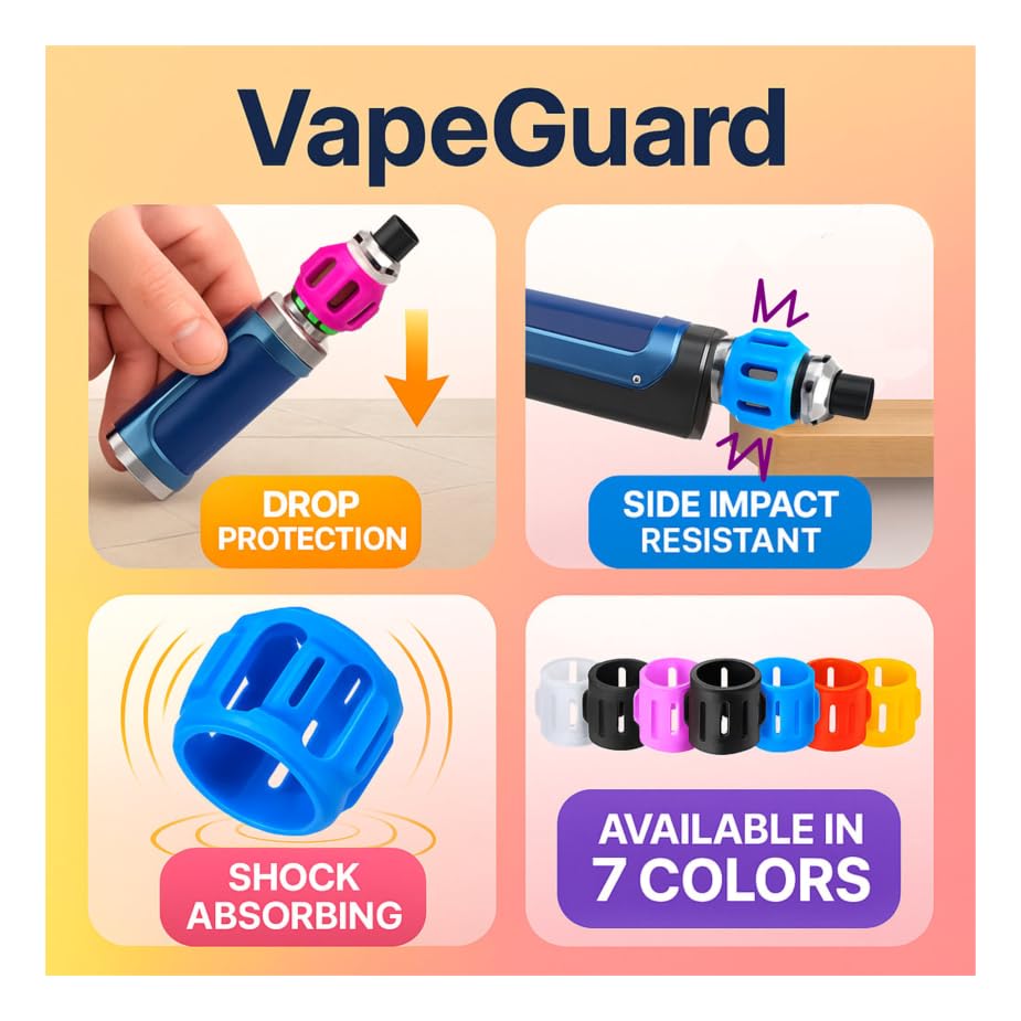SMOK Tank Protector Compatible with TFV18, Lost Vape – Red - color: Red