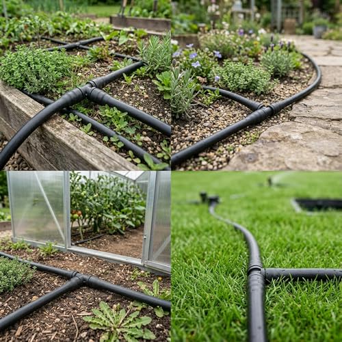 PVC Tee Barbed Fitting 1-Inch Insert - SCH 40 Barbed Hose Tee for 1" ID Hose, Connector for Irrigation, Water Lines, Garden & RV Systems - size: Black 1 PVC Tee