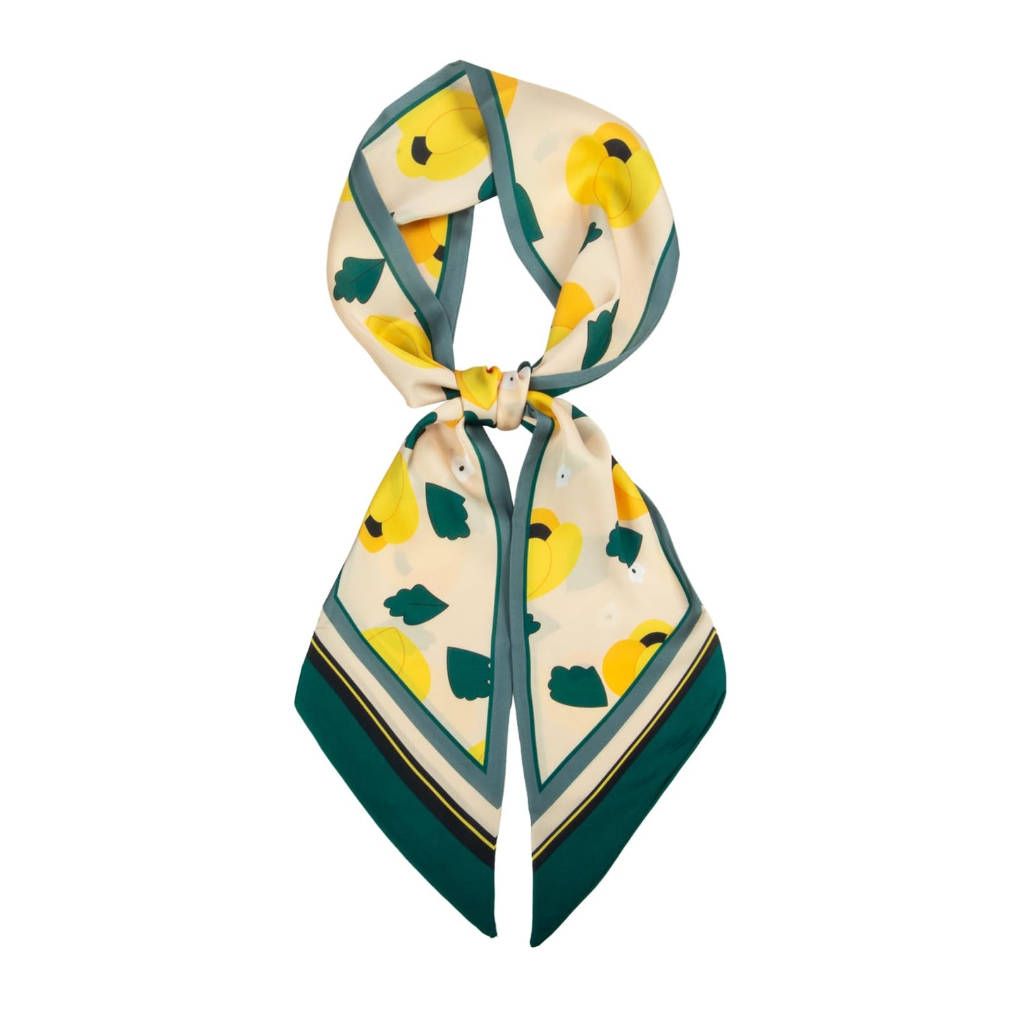 RIIQIICHY Hair Scarf for Women Like Silk Scarves Headband Neck Scarfs Twilly Purse Accessories - color: C013